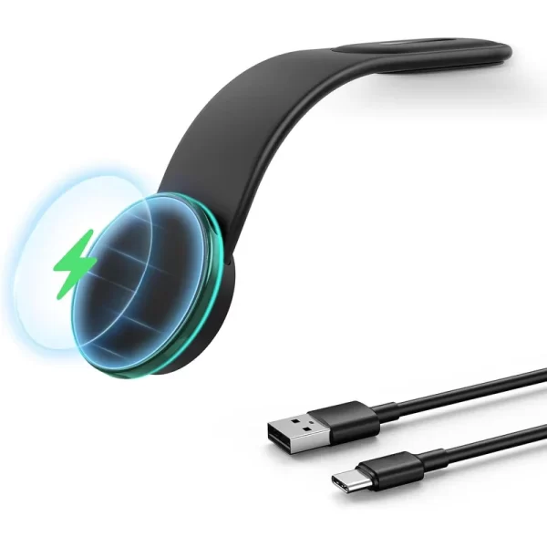 Sleek 15W MagSafe Wireless Car Charger & Magnetic Phone Holder – Ultra-Strong Grip with Flexible Aluminum Bendable Arm and Dashboard Mount - Image 3
