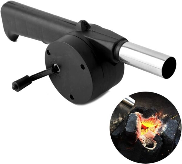 BBQ Hand Crank Air Blower – Portable Fire Starter for Charcoal Grills, Camping, and Outdoor Cooking - Image 5