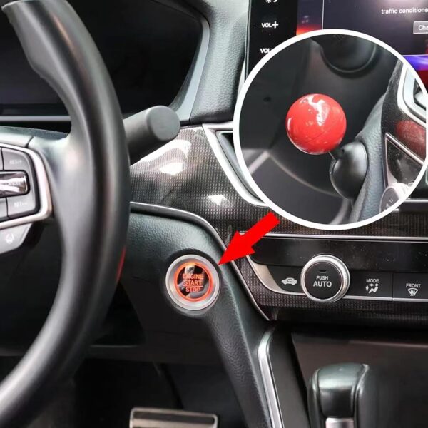 Funny Joystick-Style Car Engine Start/Stop Button Cover – Push Start Ignition Protector for Interior Styling & Fun Decor - Image 2