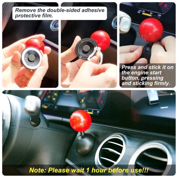 Funny Joystick-Style Car Engine Start/Stop Button Cover – Push Start Ignition Protector for Interior Styling & Fun Decor - Image 3