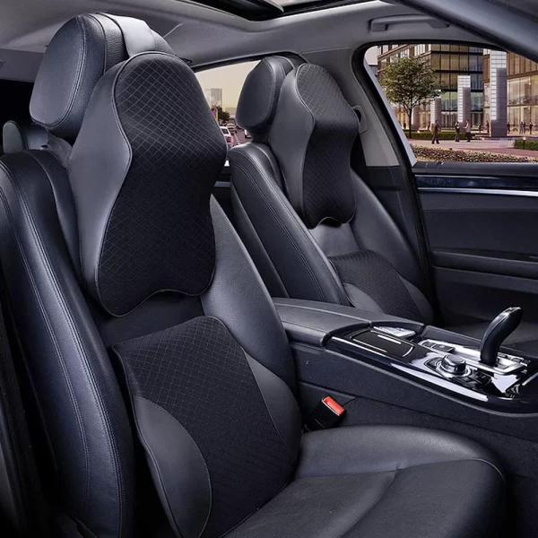 Premium Ultra-Soft Memory Foam Car Neck Pillow with Ergonomic Support & Washable Velvet Cover for Ultimate Comfort on Every Ride - Image 9